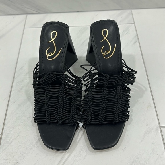 Sam Edelman Black Laurette Block Heel Sandals - Size 8 - Picture 5 of 17
